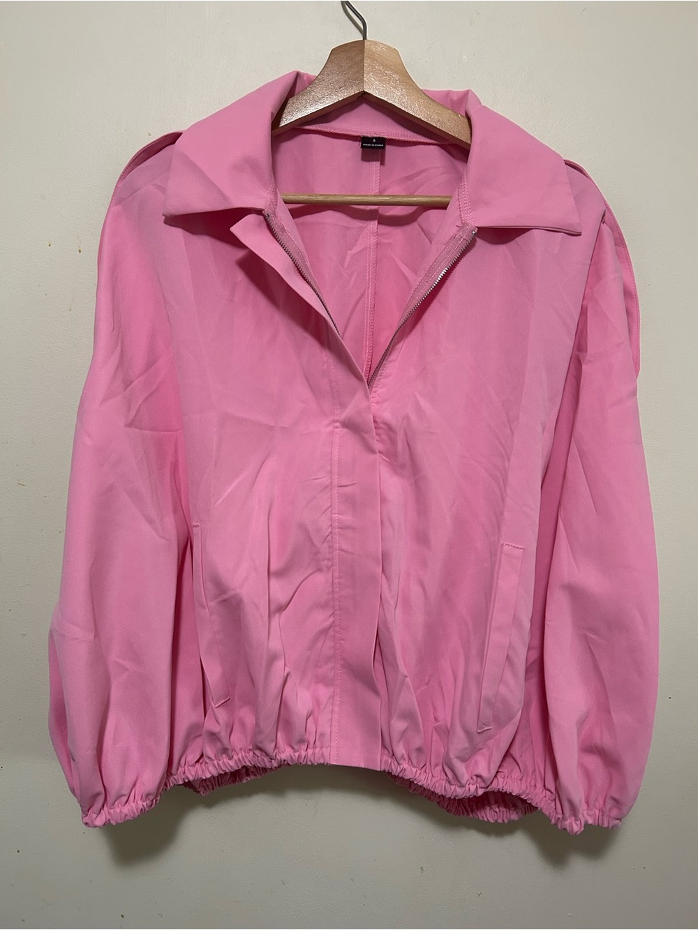 NNW Barbie pink balloon waist sleeve top